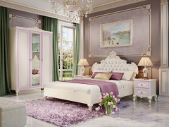 Комплект мебели для спальни Любимый дом Маркиза 1 Алебастр Шампань