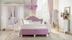 Комплект мебели для спальни Любимый дом Маркиза 5 Алебастр Сиреневый