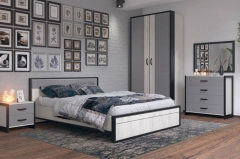 Комплект мебели для спальни Любимый дом Техно 5 Дуб Крафт белый Серый шифер