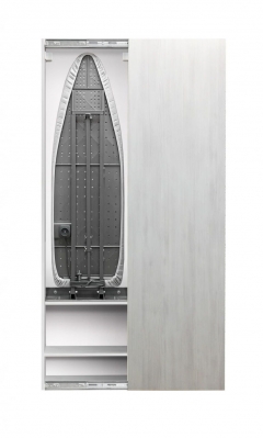 Шкаф со встроенной гладильной доской Shelf-on Iron Box Eco правый, купе Беленый дуб