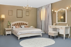 Комплект мебели для спальни Яна Марлен 6 Кремовый белый Патина