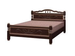 Кровать из массива Браво Карина-5 200х90 Орех темный