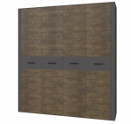 Шкаф четырехдверный Браво Куба ШР-4 Таксус Вольфрам