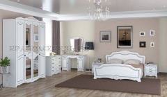 Комплект мебели для спальни Браво Лотос 1 Белый жемчуг
