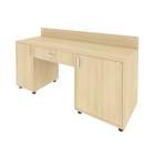 Стол с 2-мя тумбами и бортиком правый Рива LIGHT С-СТ-170 Пр Акация Лорка