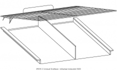 Основание с подъемным механизмом 1600 Глазовская МФ АМЕЛИ 2.2 Венге спальня