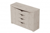 Тумба с ящиками и дверцами Мебельград Соренто 19 Дуб бонифаций