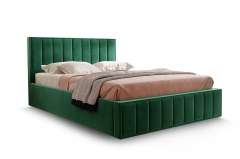 Кровать с ортопедическим основанием Мебельград Вена 1400 Мора зеленый