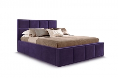 Кровать с ортопедическим основанием Мебельград Октавия 1400 Мора фиолетовый