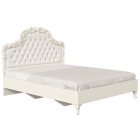 Кровать полутороспальная 1200 Любимый дом Луиза ЛД 665.290.000.001 Алебастр Шампань