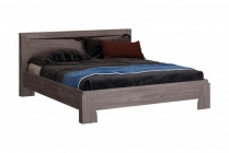 Кровать 1600 Олмеко Лючия 33.09-02 без основания Ясень анкор темный Венге