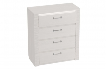 Комод Мебельград Элана 850 Бодега Белая/Сандал матовый Белый