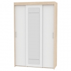 Шкаф-купе Аларти T-3-230х145х60-MДСС-Белый-10
