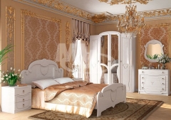 Спальня МиФ Мария набор 1 Белый глянец