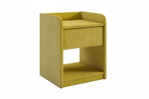 Тумба прикроватная Мебельсон Аманда 2 TM-003.2 графит велюр