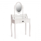Туалетный столик с зеркалом и табуретом Tetchair Secret De Maison GAUDE mod. TT-DT003 МДФ+Павловния, 7540145, Белый White