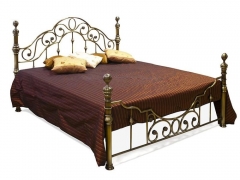 Кровать металлическая Tetchair VICTORIA 160200 см Queen bed, Античная медь Antique Brass