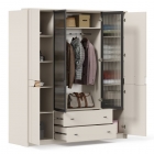 Шкаф четырехстворчатый Любимый дом Нильс ЛД 423.010.000 Кашемир/Дуб Тортуга