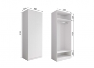 Шкаф с 2 дв. СанТан МОРИ МШ 800.1 Белый