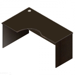 Стол компьютерный угловой Альтерна Р.СКУ-16 левый Венге