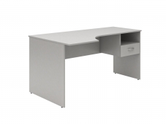 Стол письменный левый Skyland SET160-1 L c подвесной тумбой Серый