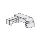 Стол письменный левый приставка слева POINTEX DVS2310103 Темный орех