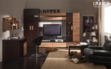 Гостиная Глазовская МФ композиция 1 HYPER Палисандр/Венге гостиная