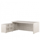 Стол письменный на опорной тумбе, левый POINTEX SOL29711402 Светлый дуб