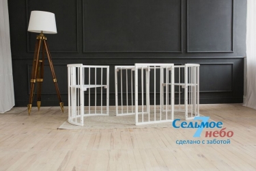 Кровать-трансформер 6-в-1 Седьмое Небо Merry Happy 01 Белая