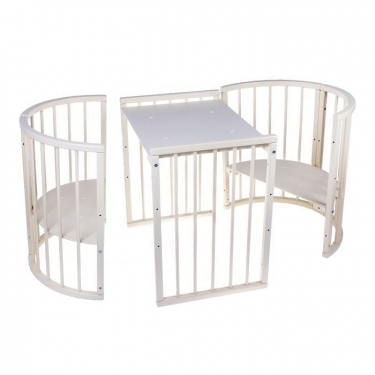 Кровать-трансформер 6-в-1 Седьмое Небо Merry Happy 01 Слоновая кость