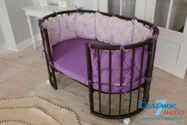 Кровать-трансформер 6-в-1 Седьмое Небо Merry Happy 01 Венге