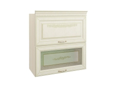 Шкаф-витрина кухонный с системой плавного закрывания Витра Оливия 71.81