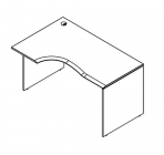 Стол письменный эргономичный левый Skyland WCET 169 L Дуб сонома