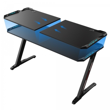 Геймерский стол Eureka Eureka Z60 c RGB подсветкой Черный