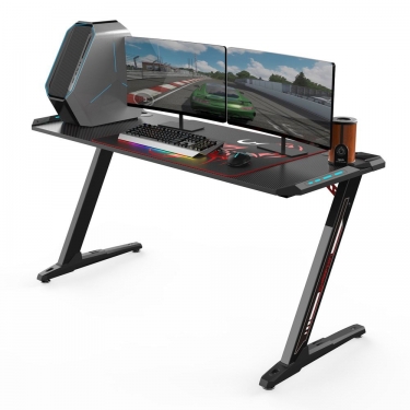 Геймерский стол Eureka Eureka Z60 c RGB подсветкой Черный