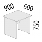 Стол рабочий Витра Альфа 64.20 Дуб Кронберг