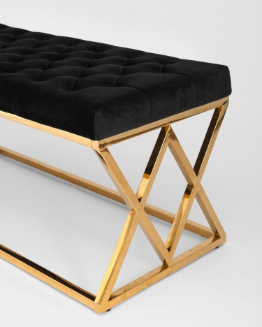 Банкетка Stool Group ИНСИГНИЯ велюр Черный