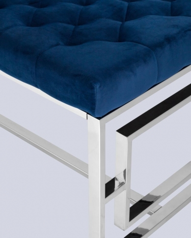 Банкетка Stool Group БРУКЛИН велюр Синий