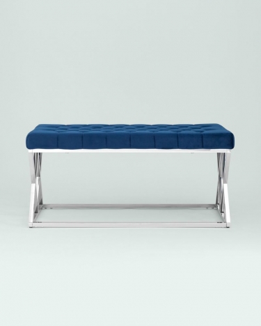 Банкетка Stool Group ИНСИГНИЯ велюр Синий