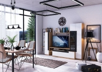 Гостиная Кёльн Любимый дом 1 Дуб Золотой/Белый