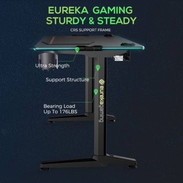 Геймерский стол с RGB подсветкой Eureka Eureka GIP 44