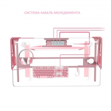 Геймерский стол Eureka Eureka I1-S Pink