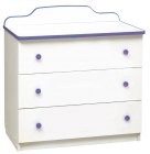 Комод Матрица с 3-мя ящиками Радуга Фиолетовый