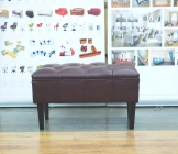 Банкетка Gruppo 396 Дуфф кожа Bordo