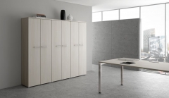 Стол рабочий, прямолинейный три опоры, левый ALSAV GLOSS LINE НСТЛ-О.994 Ivory