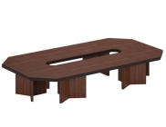 Система столов переговоров POINTEX BERN 3 Темный орех
