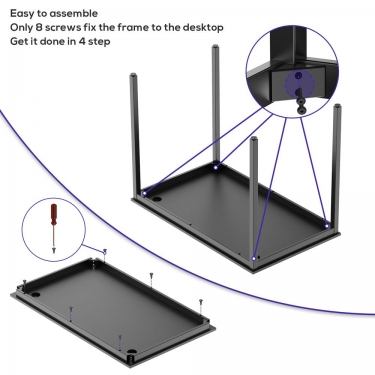 Стол письменный Eureka Eureka ERK-CD-039B-V1 Black