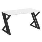 Стол рабочий Рива LOFT VR.L-SRZ-3.7 Металл черный Белый Бриллиант