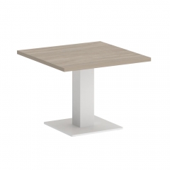 Стол журнальный квадратный Рива HOME OFFICE VR.SP-5-60.2G Дуб Аттик/Белый металл
