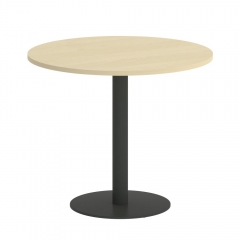 Стол журнальный круглый Рива HOME OFFICE VR.SP-5-90.1 Денвер Светлый/Антрацит металл